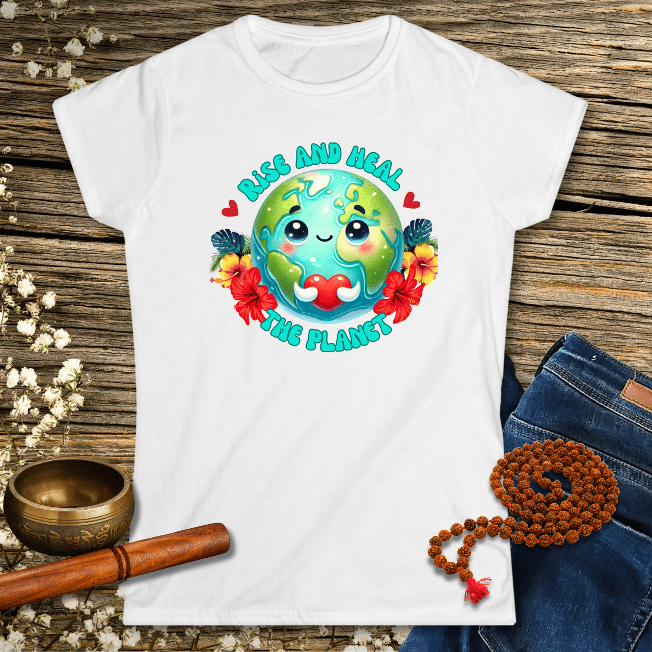 Erhebe dich und heile den Planeten - Frauen T-Shirt