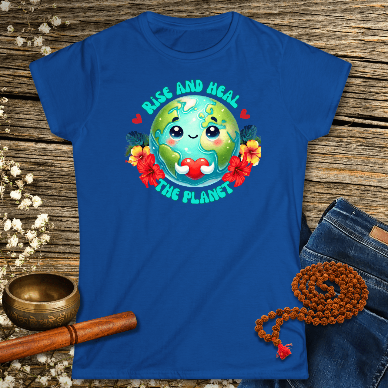 Erhebe dich und heile den Planeten - Frauen T-Shirt