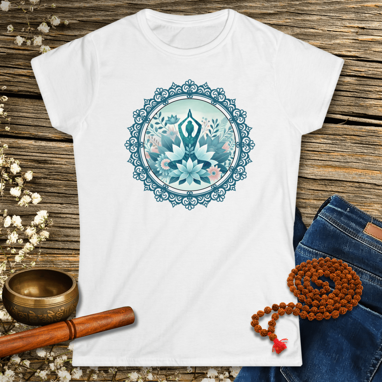 Yoga Flower Mandala - Women´s T-Shirt