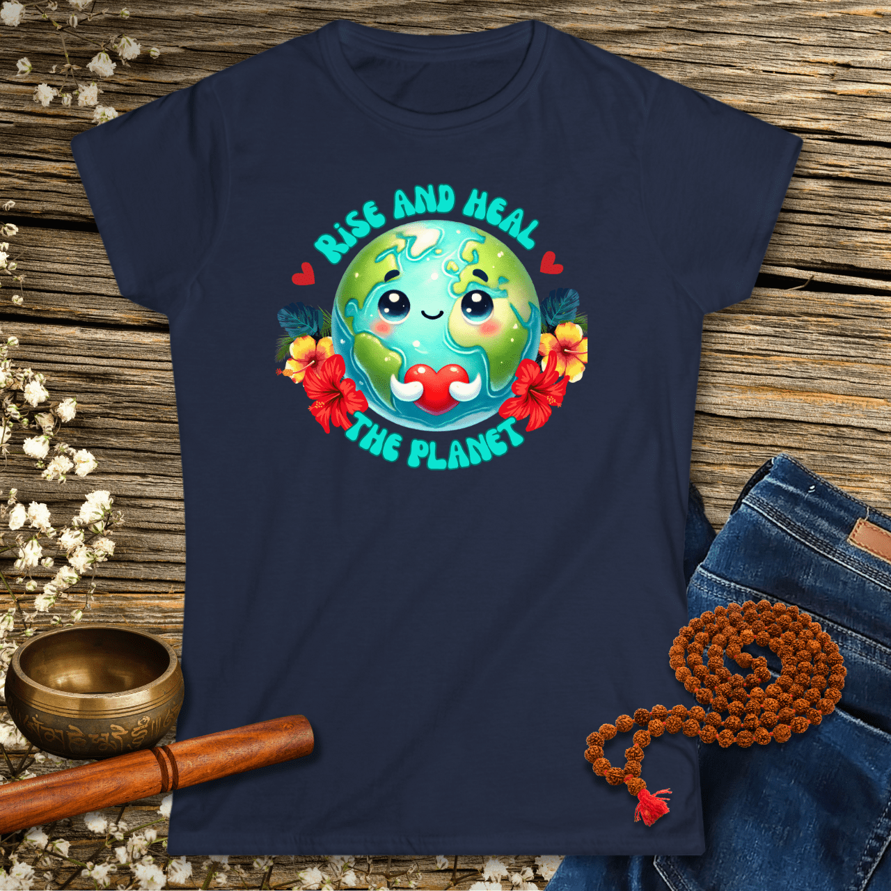 Erhebe dich und heile den Planeten - Frauen T-Shirt