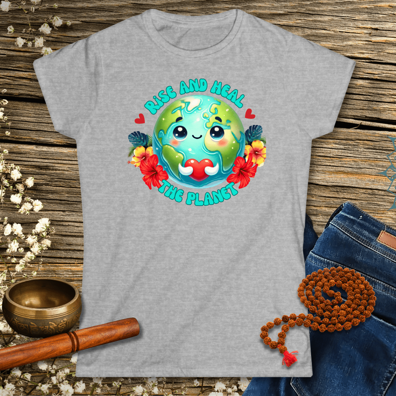 Erhebe dich und heile den Planeten - Frauen T-Shirt