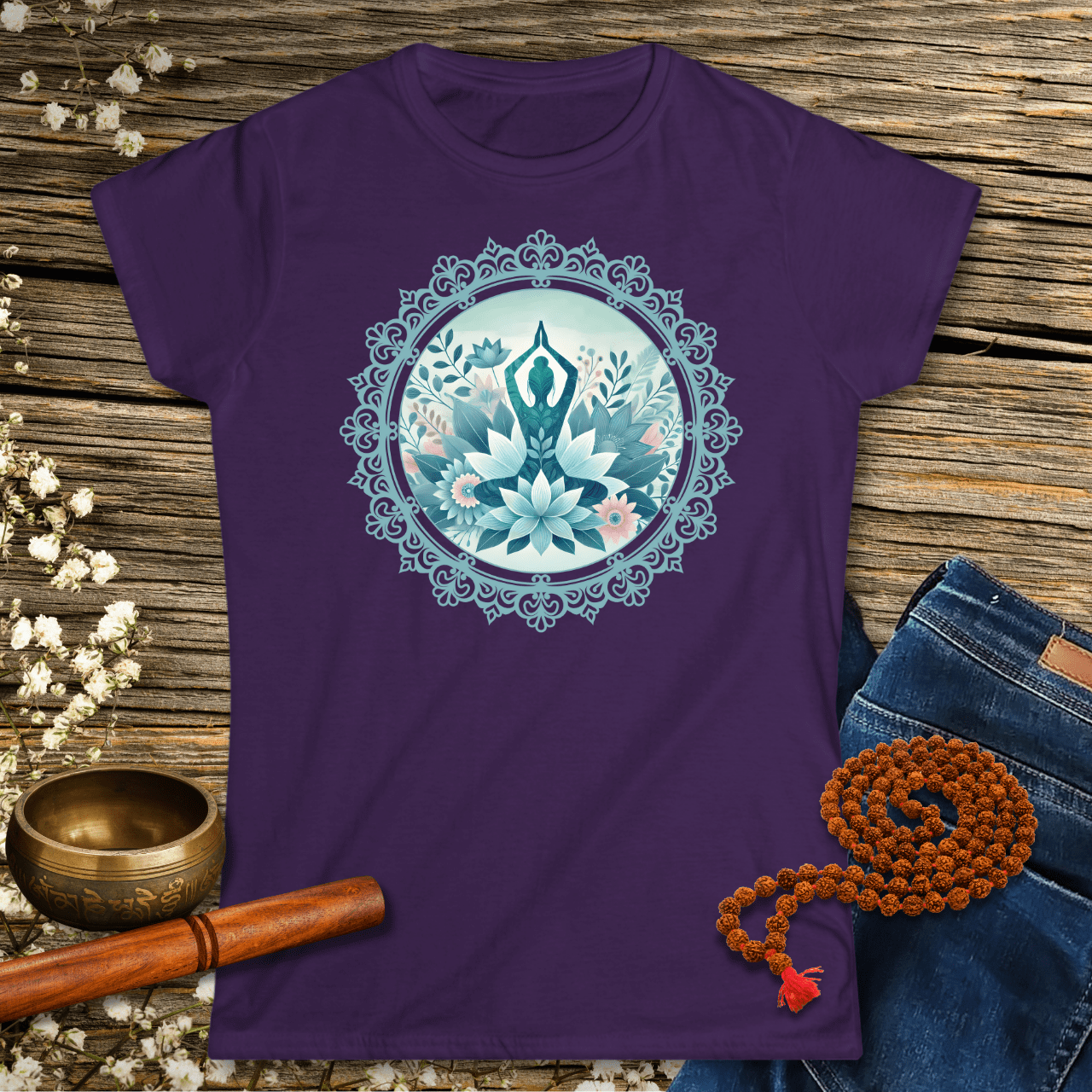 Yoga Flower Mandala - Women´s T-Shirt