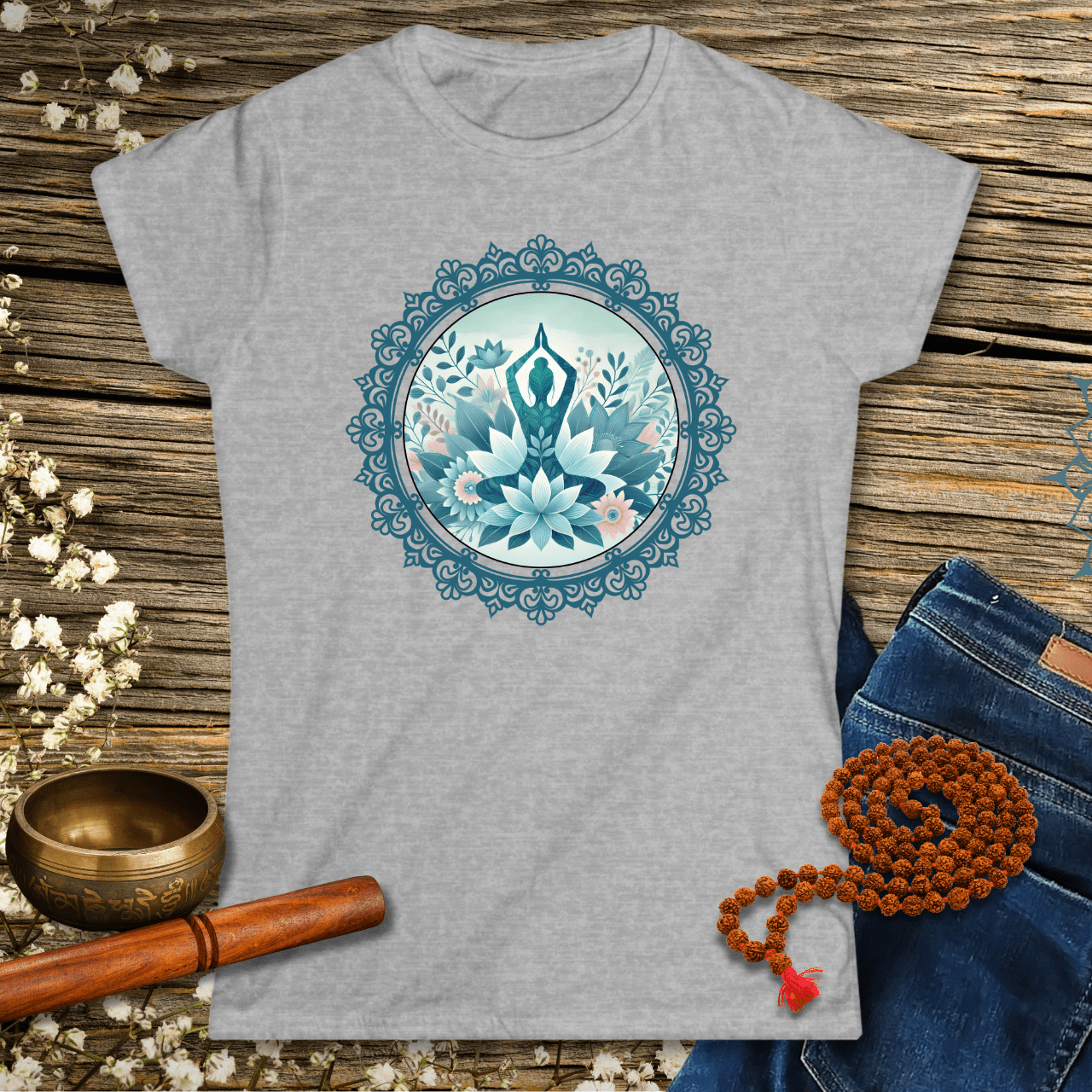 Yoga Flower Mandala - Women´s T-Shirt