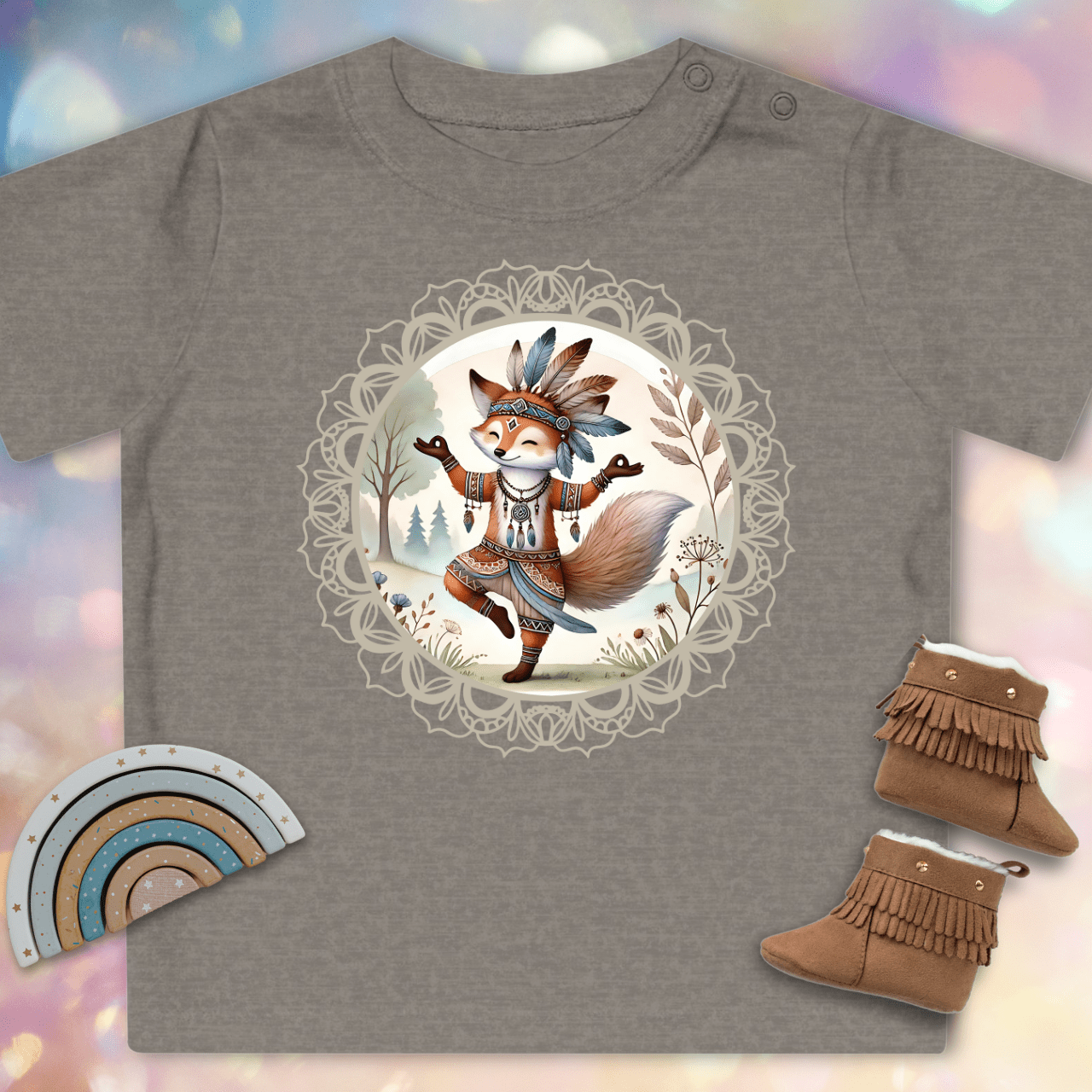 Dancing Fox - Organic Baby T-Shirt