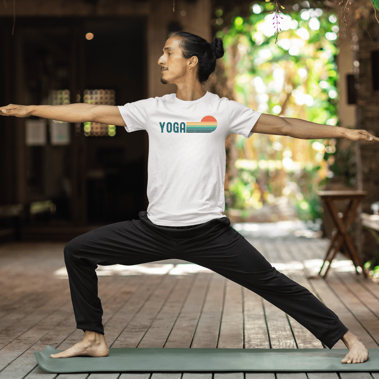 Unisex Yoga-Shirt mit Retro-Design