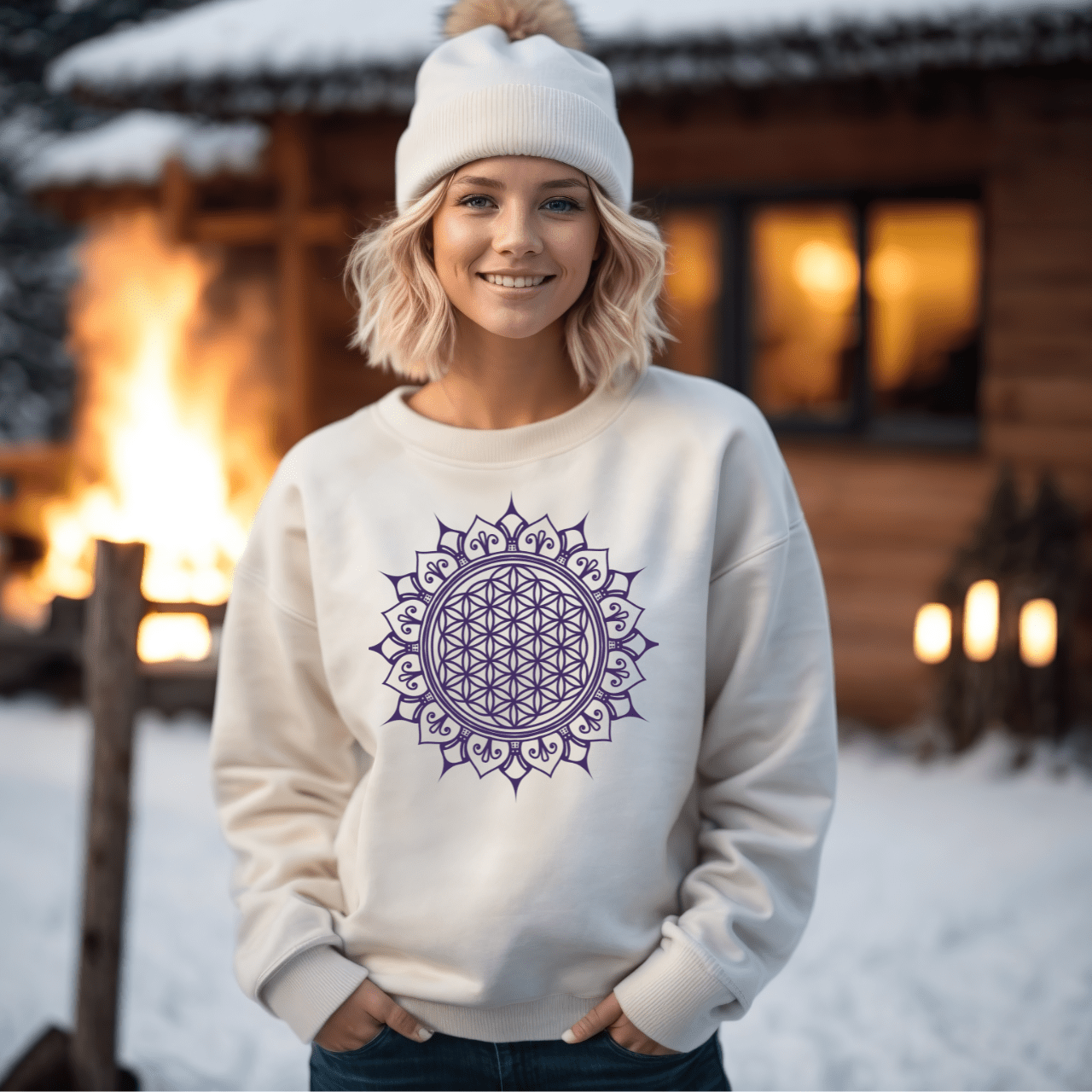 Flower of Life Mandala - Unisex Sweatshirt