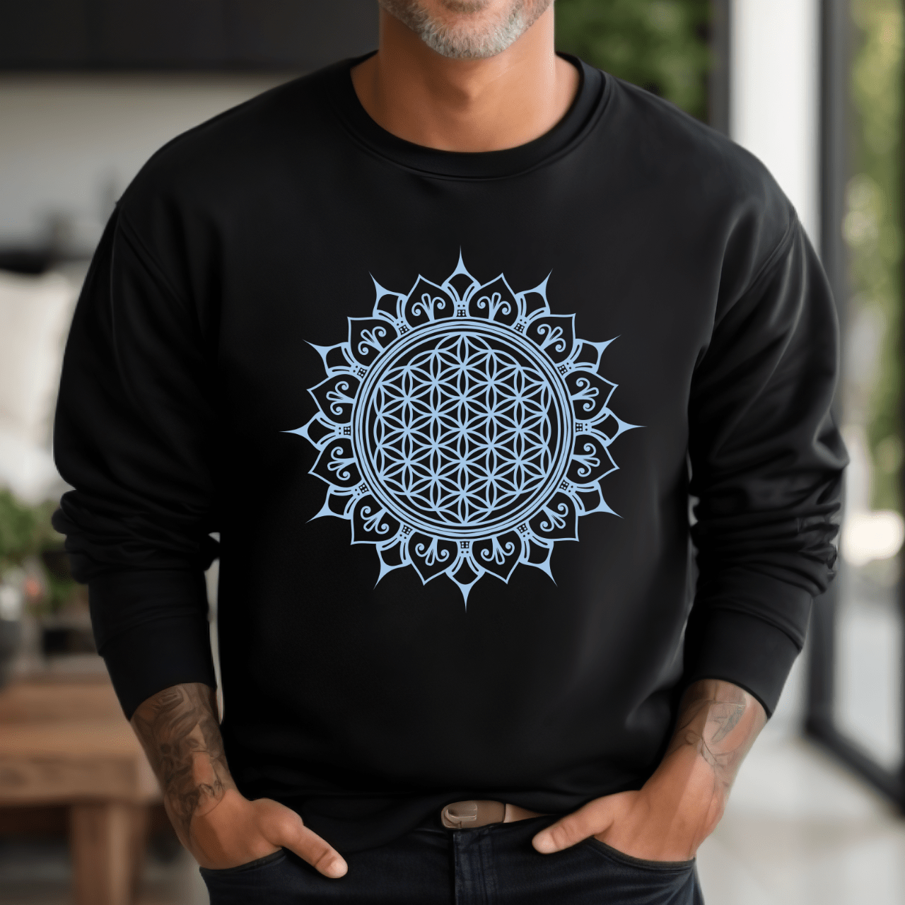 Flower of Life Mandala - Unisex Sweatshirt