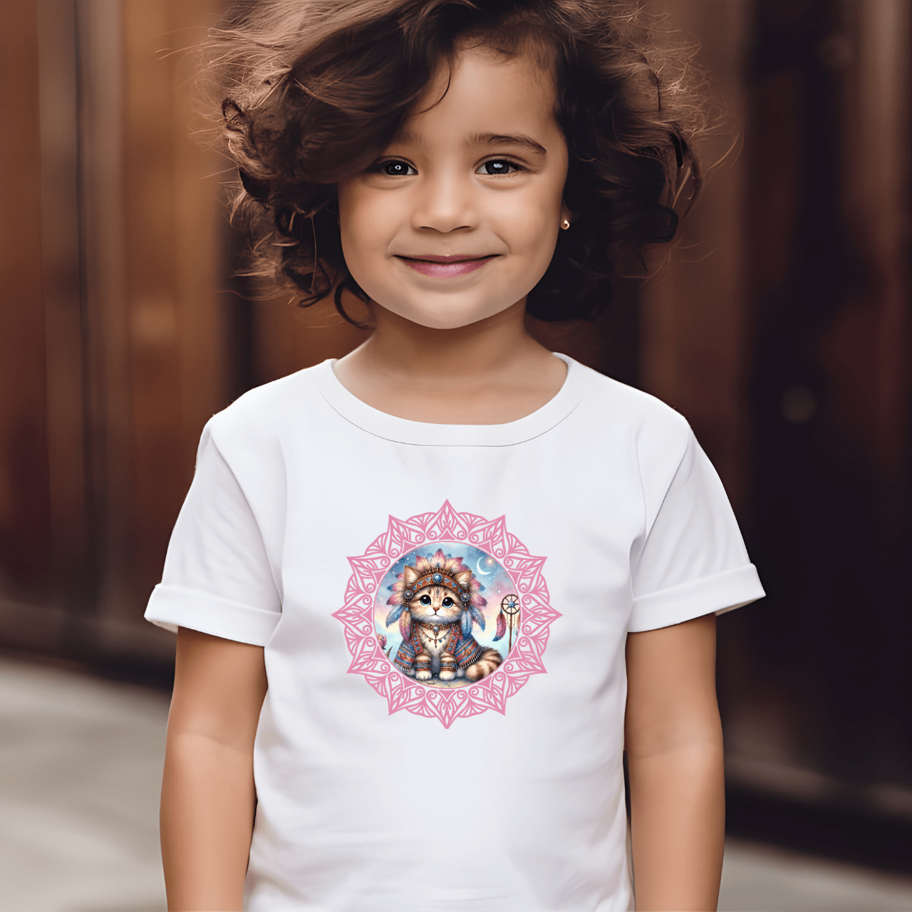 Shamanic Cat - Kids T-Shirt