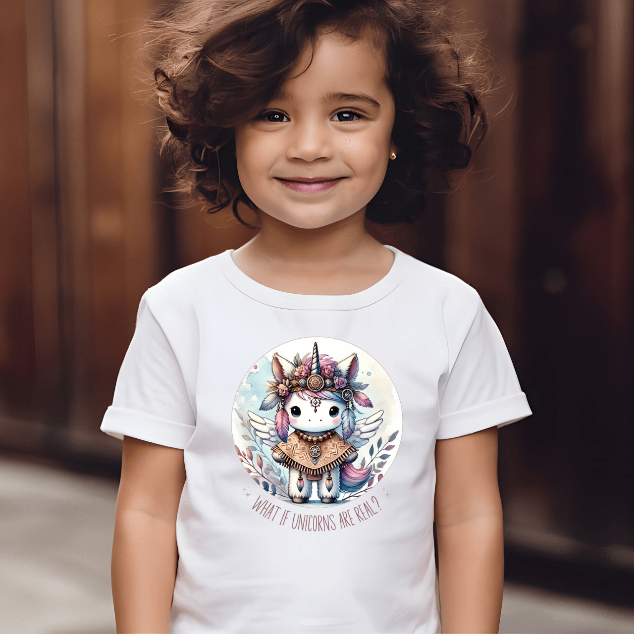 What if unicorns are real? - Kids T-Shirt