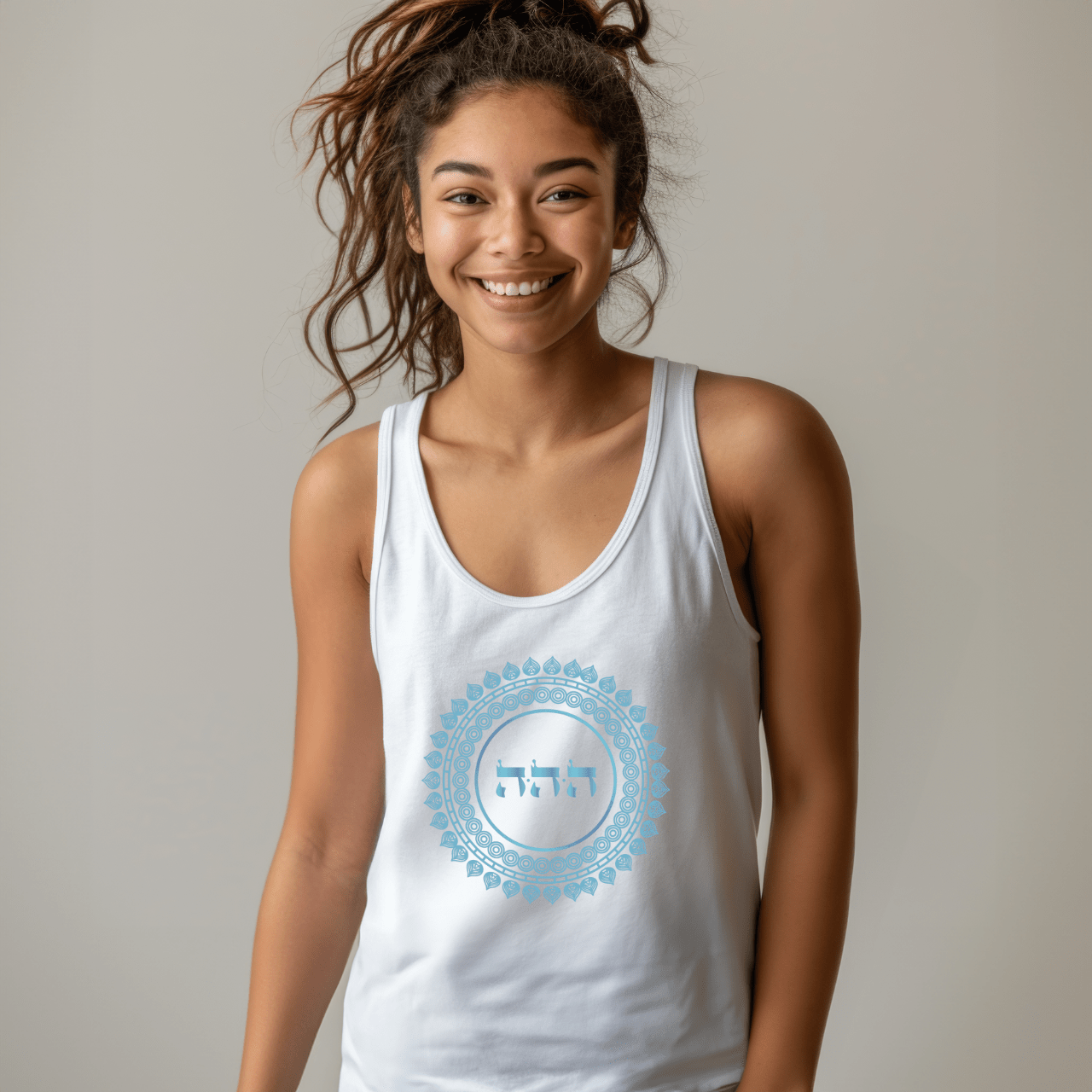 Selbstwertgefühl wecken - Kabbala Unisex Tank Top - 72 Namen Gottes Nr. 41