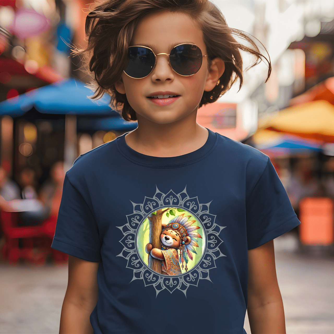 Bärenumarmung für die Erde - Kinder T-Shirt