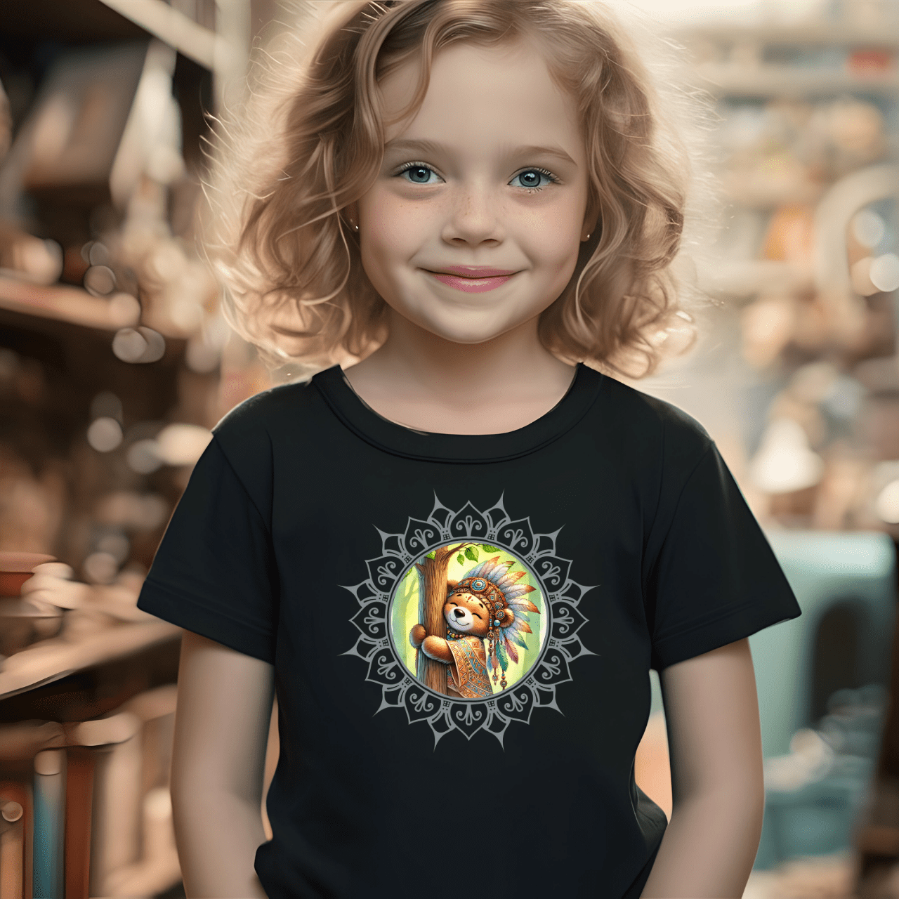 Bärenumarmung für die Erde - Kinder T-Shirt