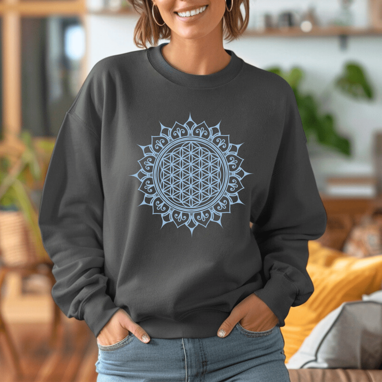 Flower of Life Mandala - Unisex Sweatshirt