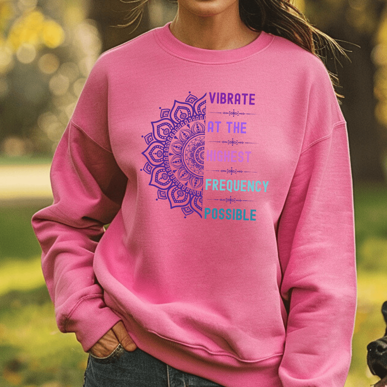 Vibrate high Mandala - Unisex Sweatshirt