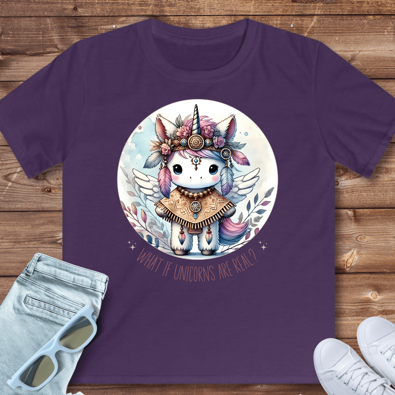 What if unicorns are real? - Kids T-Shirt