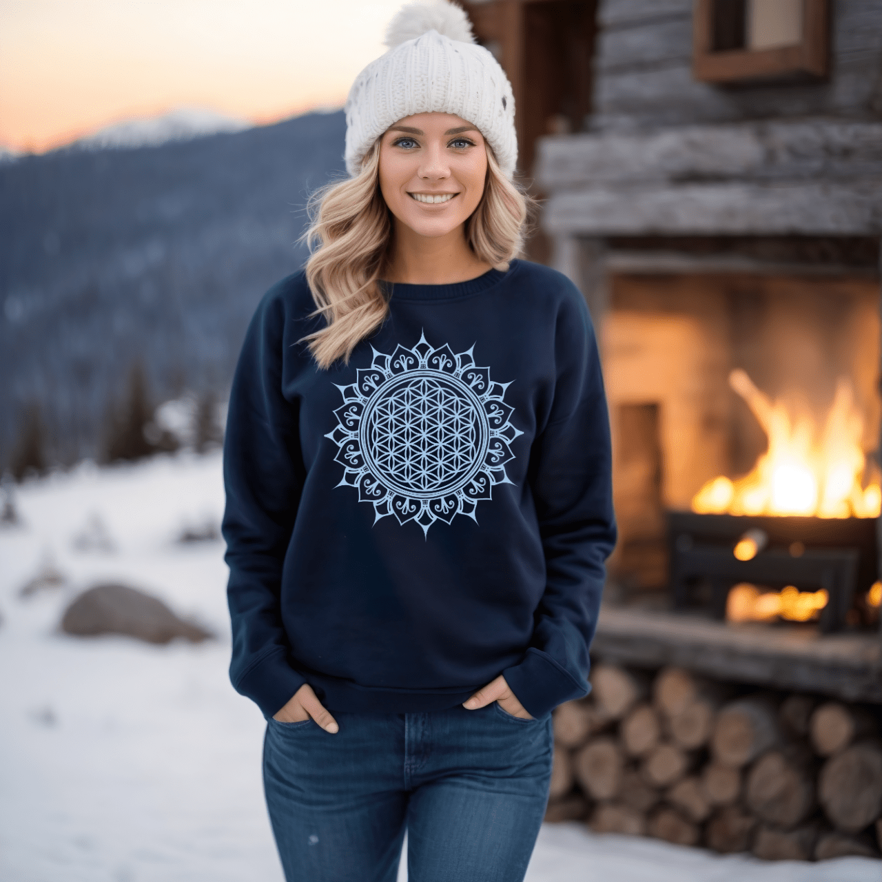 Flower of Life Mandala - Unisex Sweatshirt