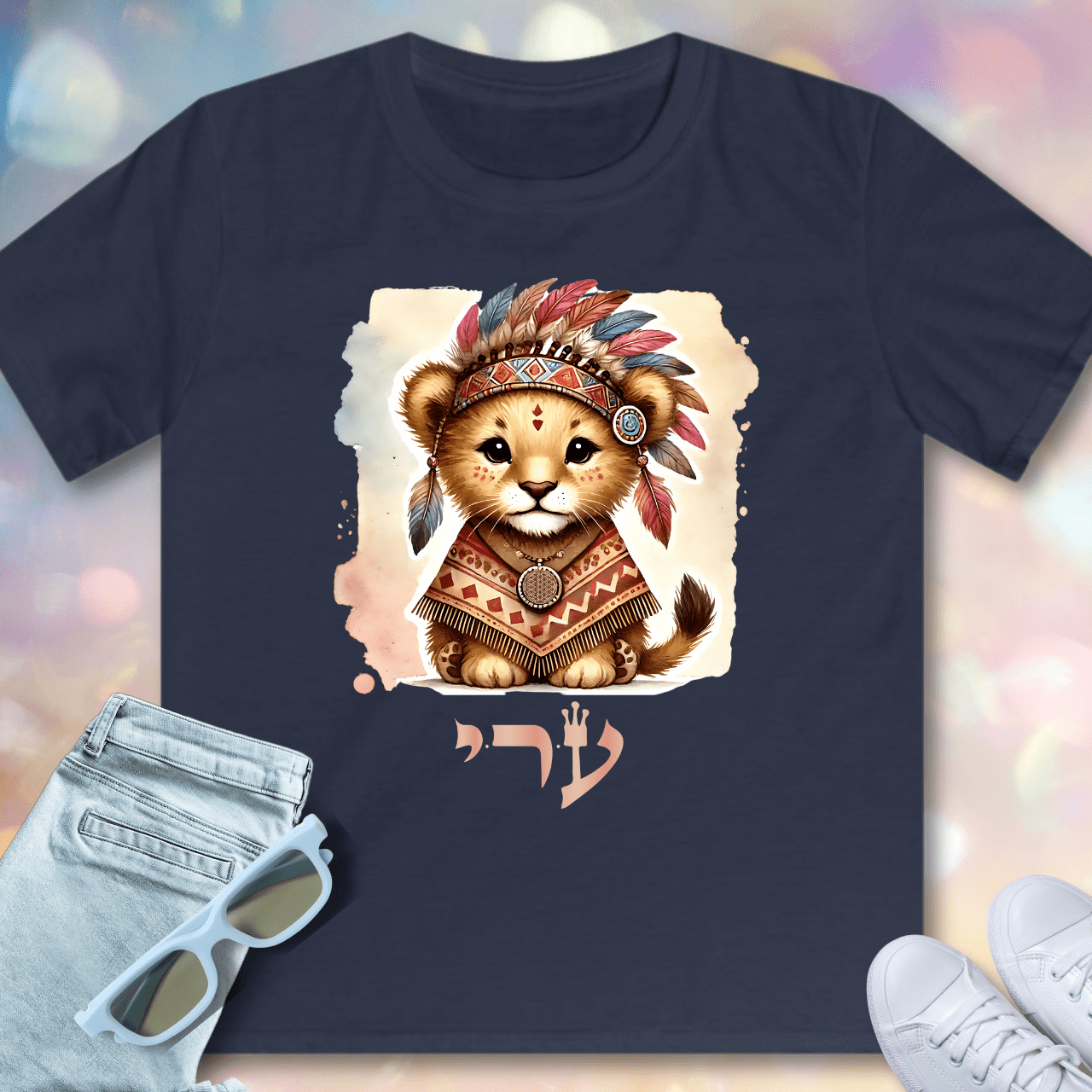 72 Names of God for Kids - No. 46: 100% Certainty - Ayin Resh Yud - Kids T-Shirt