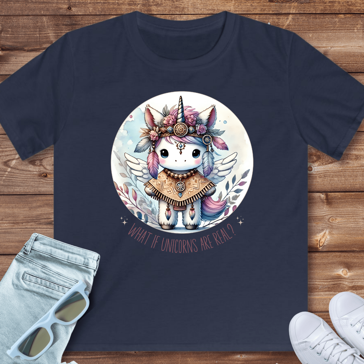 What if unicorns are real? - Kids T-Shirt