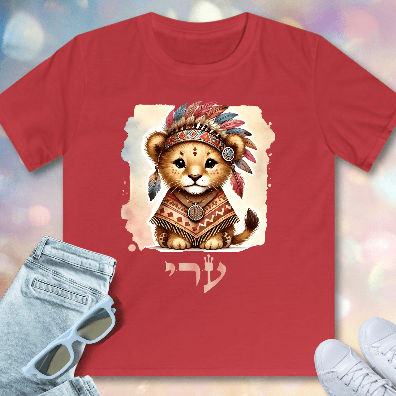 72 Names of God for Kids - No. 46: 100% Certainty - Ayin Resh Yud - Kids T-Shirt