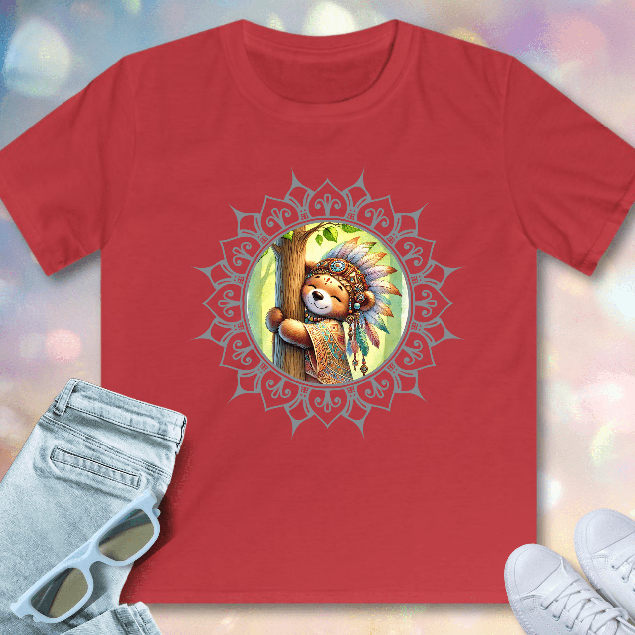 Bärenumarmung für die Erde - Kinder T-Shirt