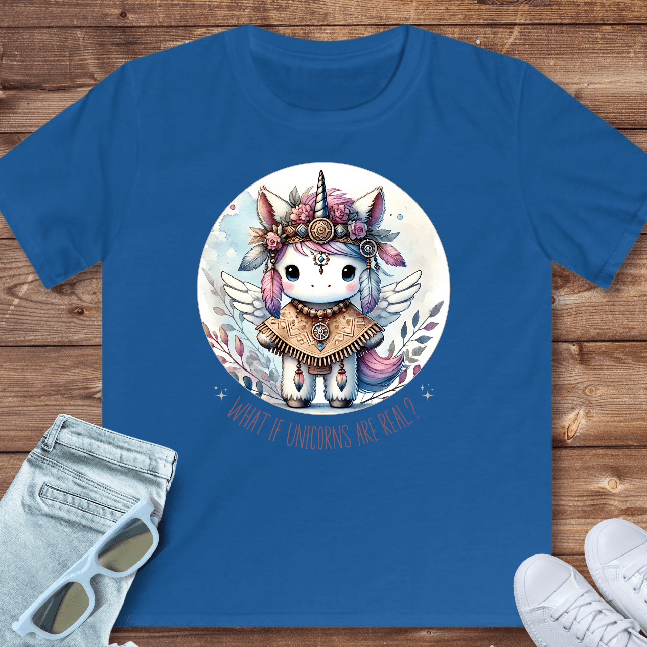 What if unicorns are real? - Kids T-Shirt