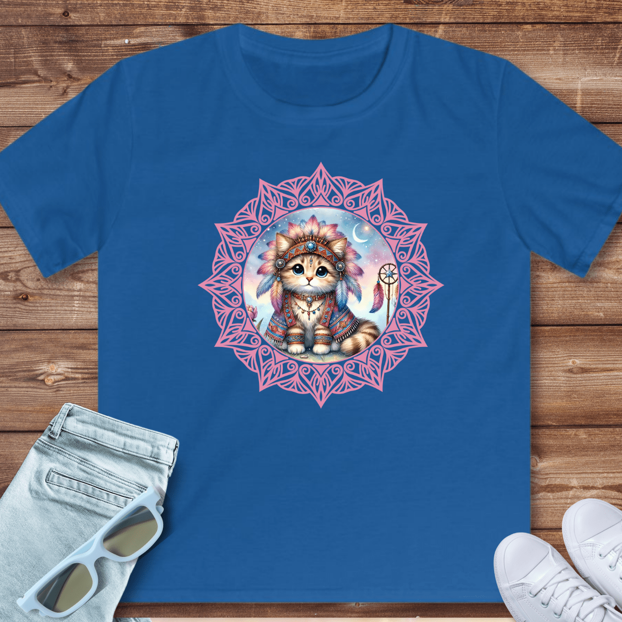 Shamanic Cat - Kids T-Shirt