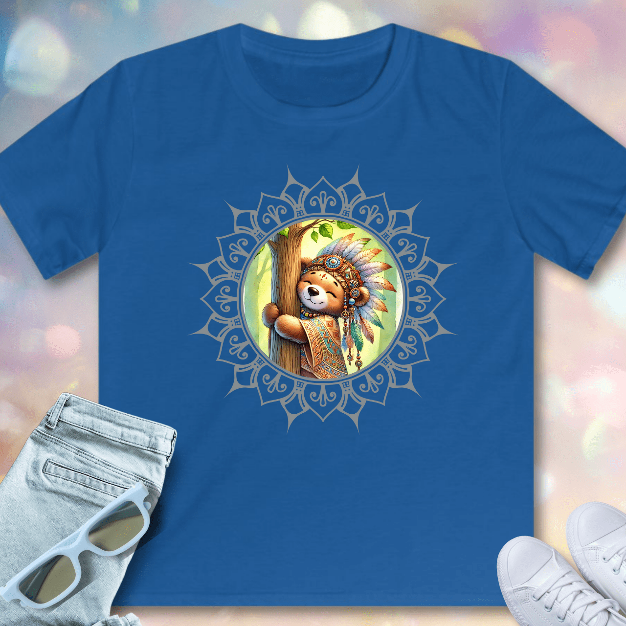 Bärenumarmung für die Erde - Kinder T-Shirt