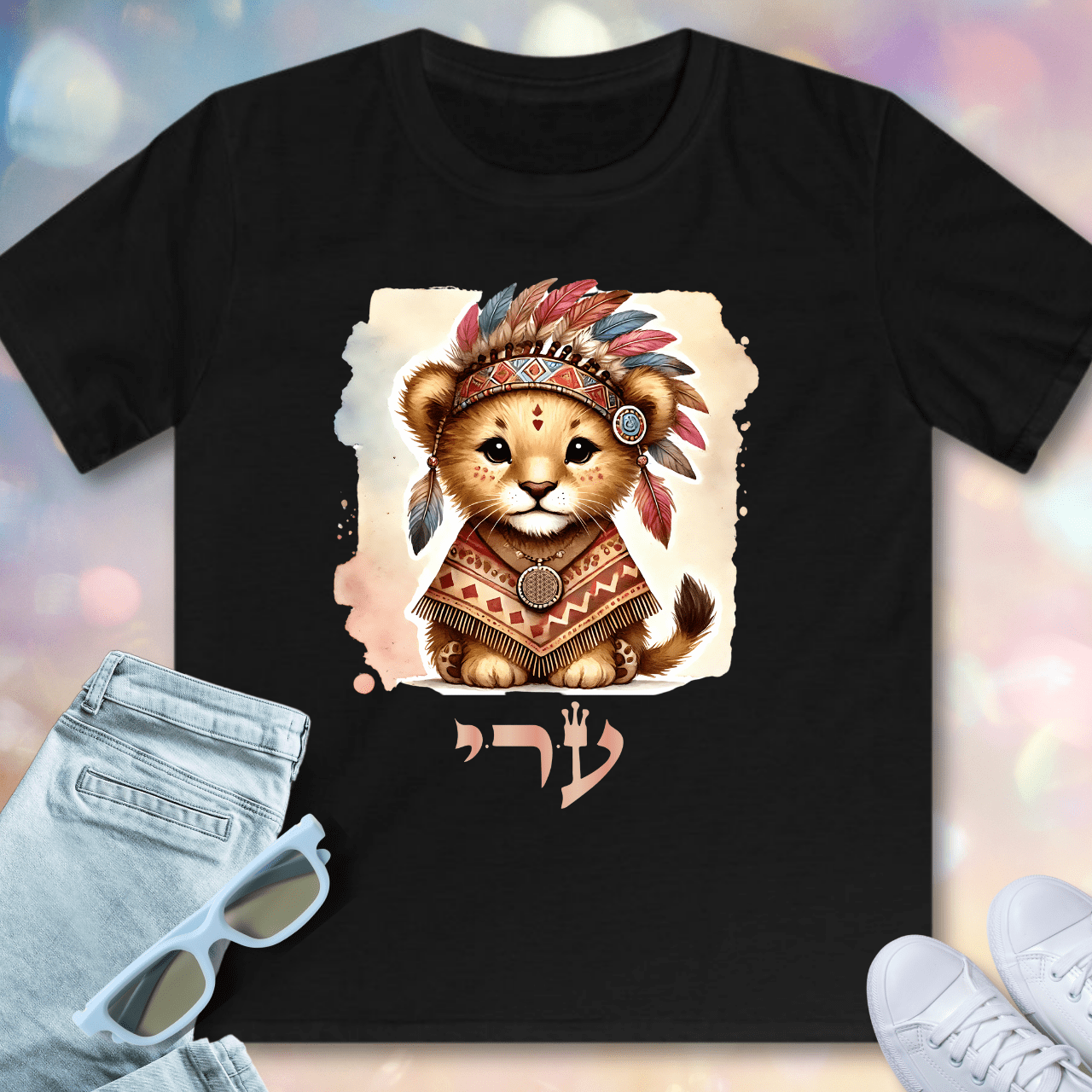 72 Names of God for Kids - No. 46: 100% Certainty - Ayin Resh Yud - Kids T-Shirt