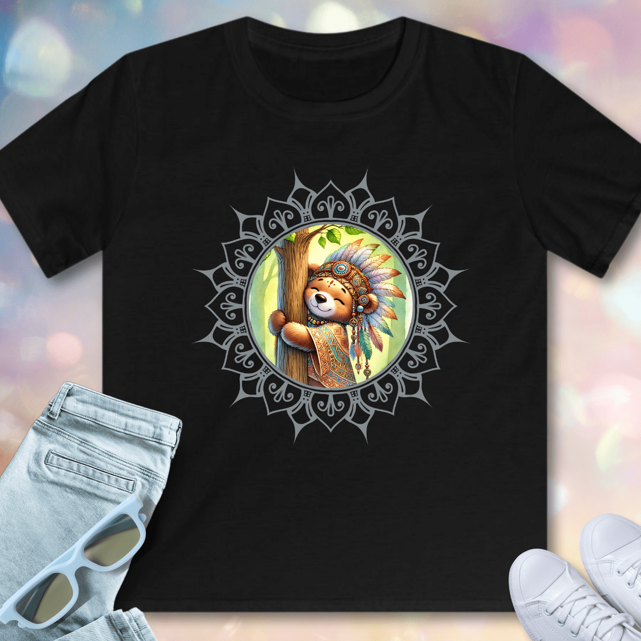 Bärenumarmung für die Erde - Kinder T-Shirt