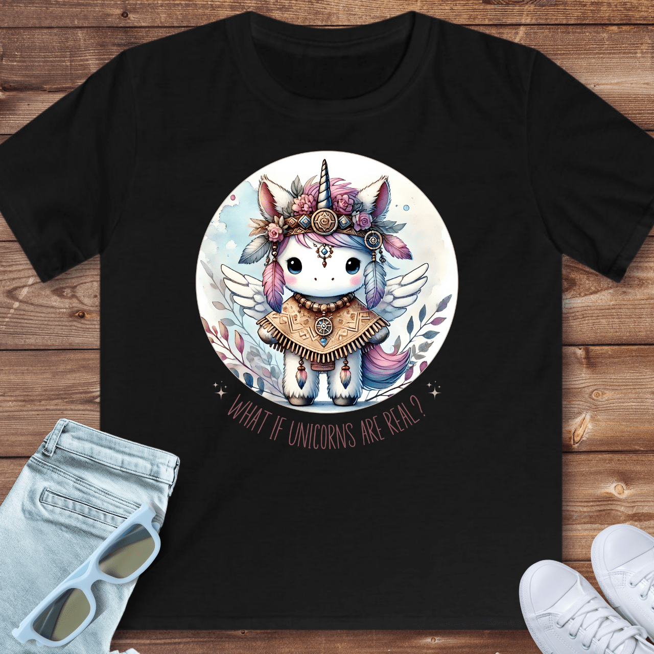 What if unicorns are real? - Kids T-Shirt