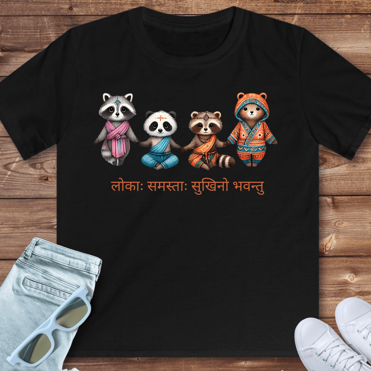 Lokāḥ Samastāḥ Sukhino Bhavantu - Kids T-Shirt