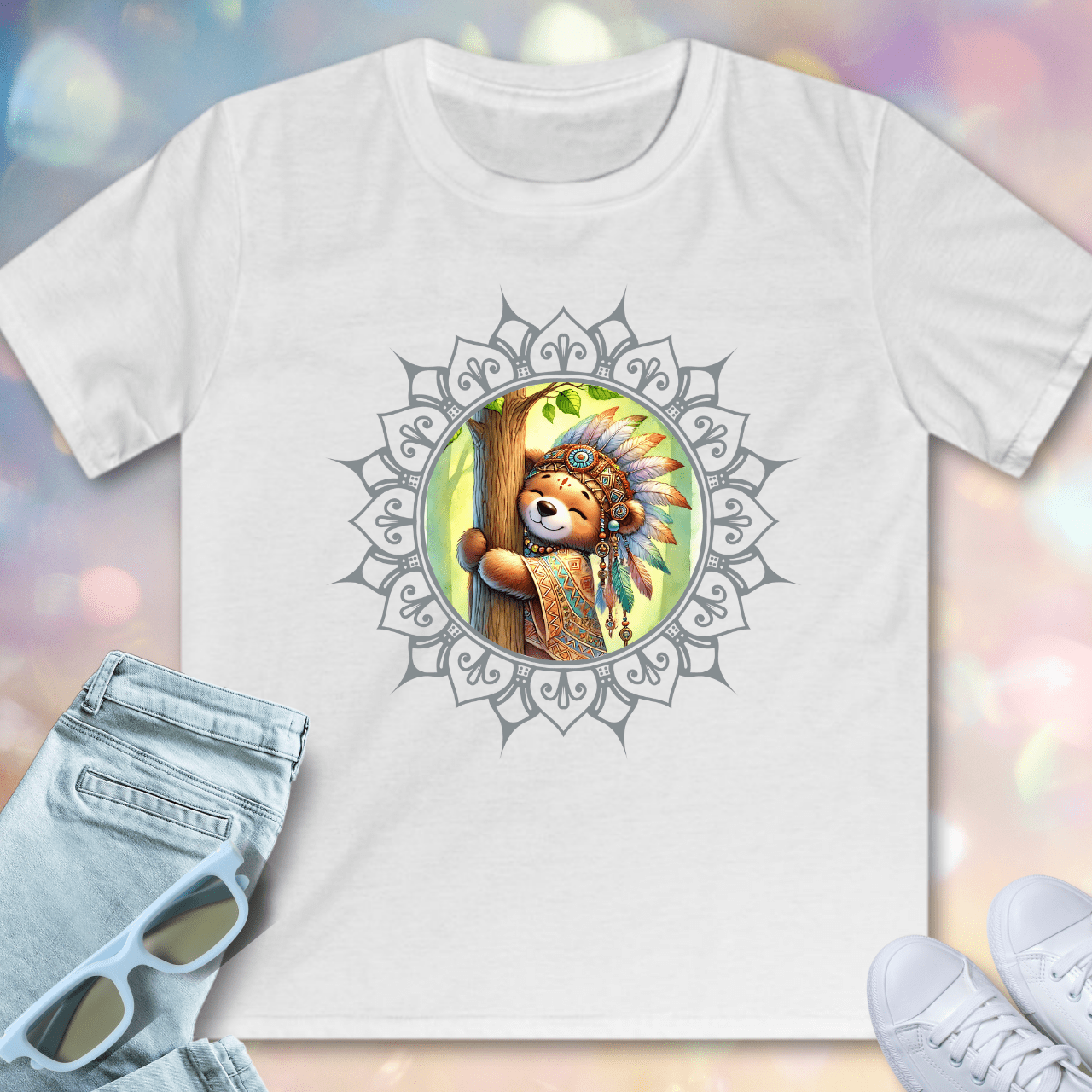 Bärenumarmung für die Erde - Kinder T-Shirt