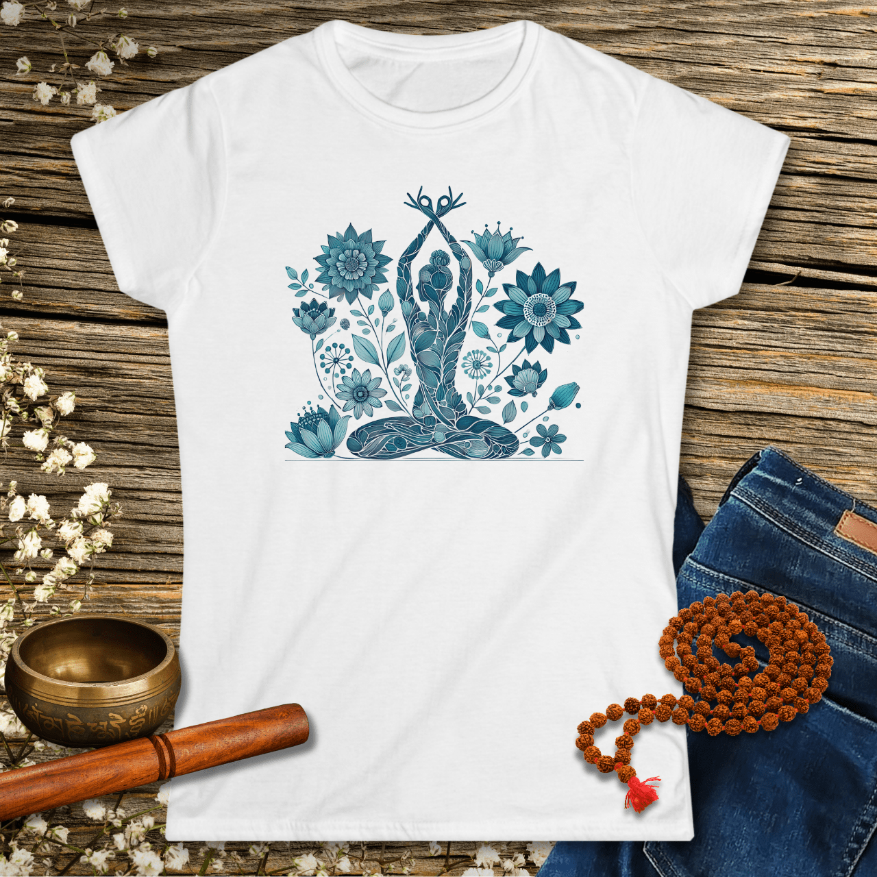 Blue Flowers - Women´s T-Shirt