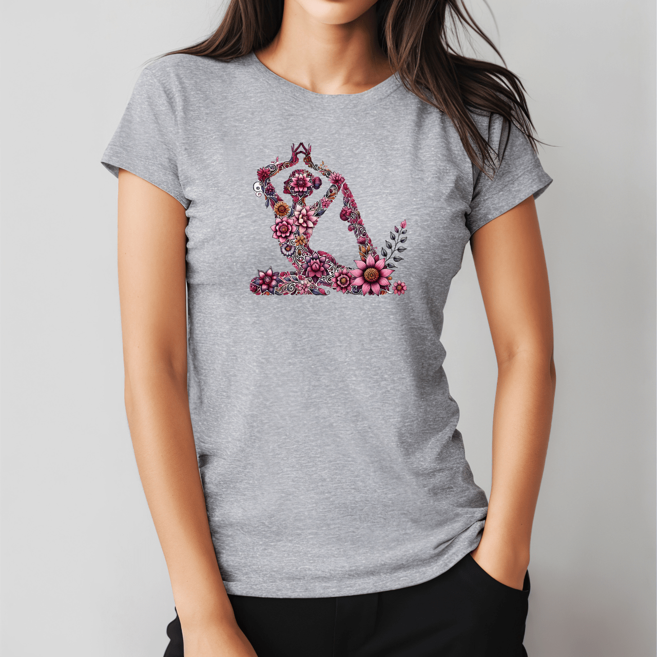 Yoga Blume - Frauen T-Shirt
