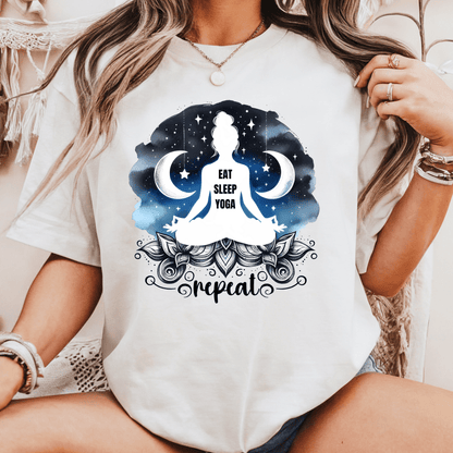 Eat Sleep Yoga Repeat - Unisex T-Shirt