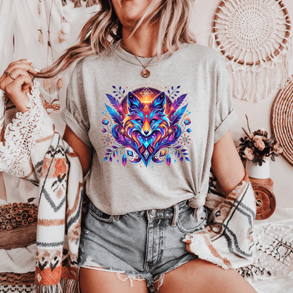 Cosmic Fox Spirit Animal - Unisex T-Shirt