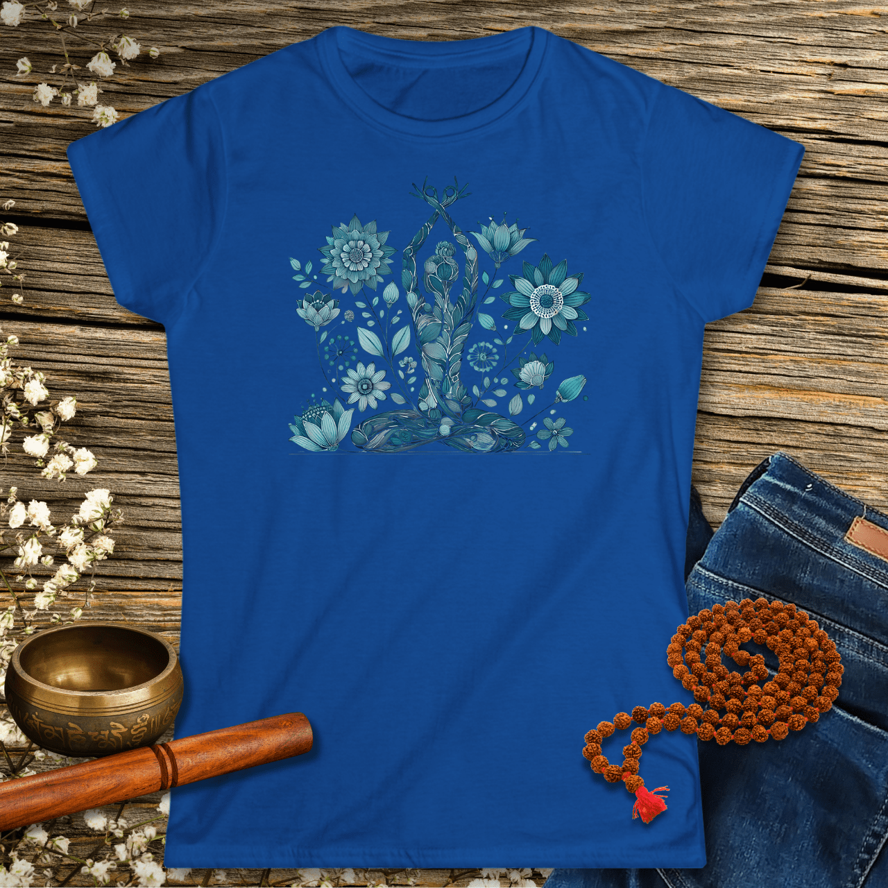 Blue Flowers - Women´s T-Shirt