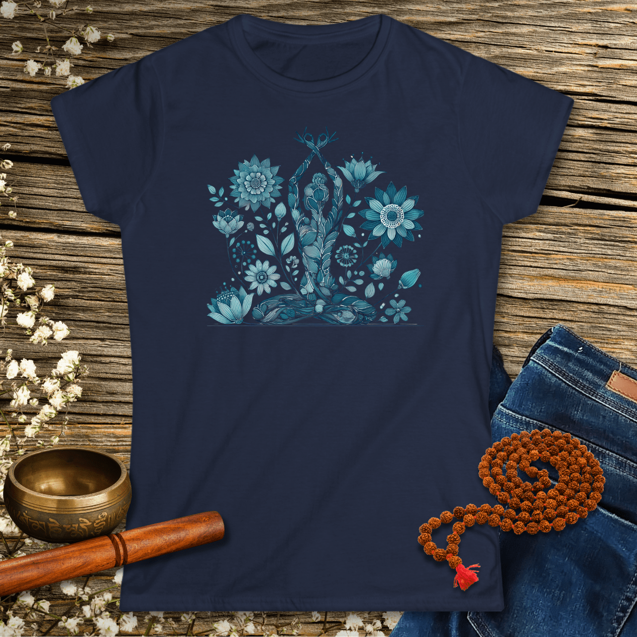 Blue Flowers - Women´s T-Shirt
