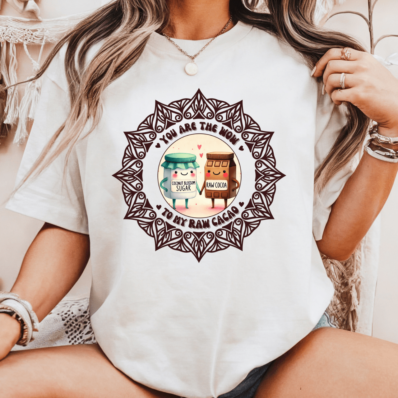 Du bist das WOW zu meinem rohen Kakao Unisex T-Shirt - Lustiges Valentinstagsgeschenk