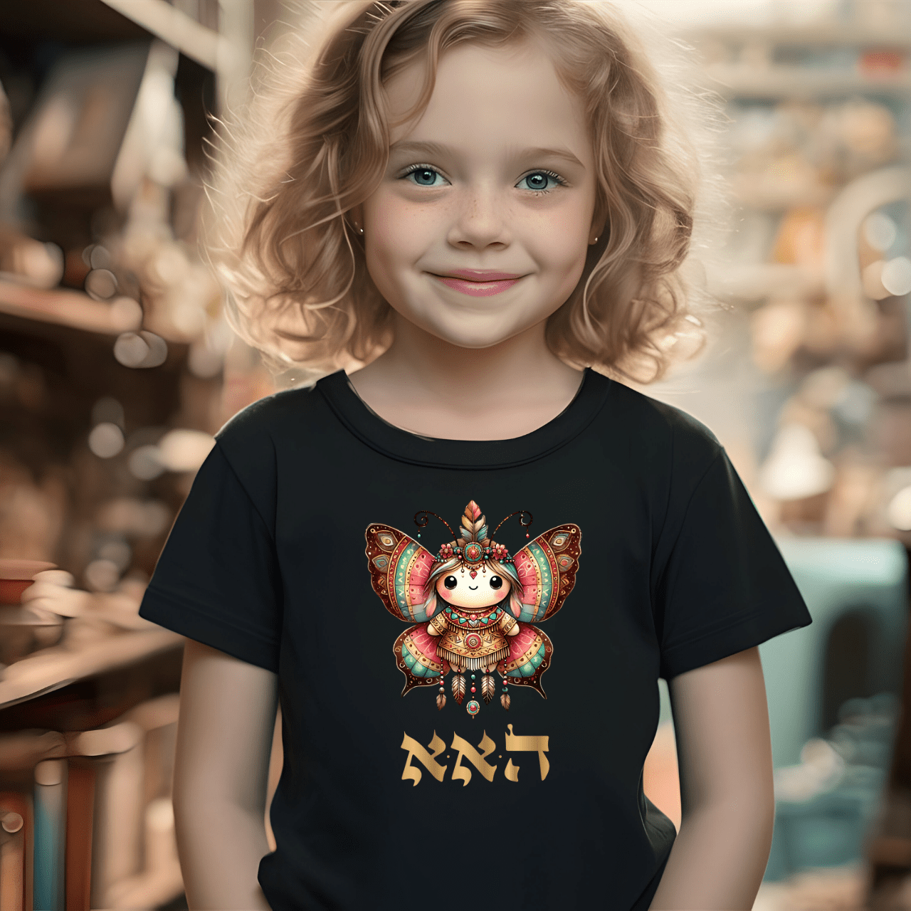 72 Names of God for Kids No. 26: Restoring harmony out of chaos - HEY ALEPH ALEPH- Kids T-Shirt