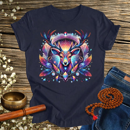 Mystic Deer Spirit Animal - Unisex Organic Cotton T-Shirt