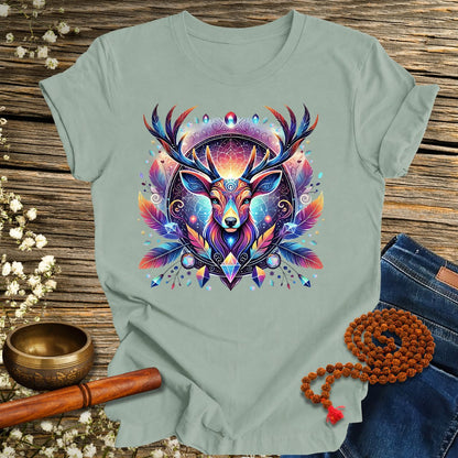 Mystic Deer Spirit Animal - Unisex Organic Cotton T-Shirt