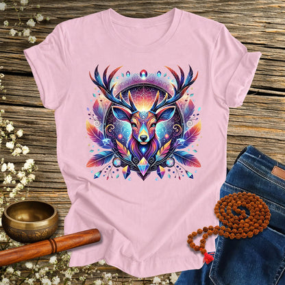 Mystic Deer Spirit Animal - Unisex Organic Cotton T-Shirt