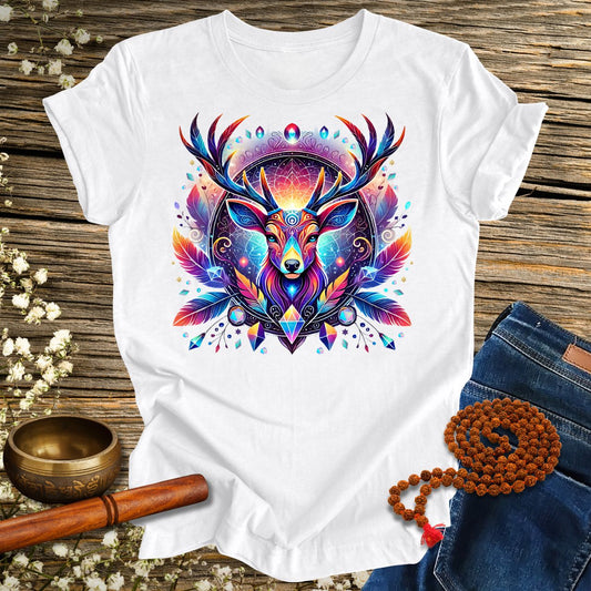 Mystic Deer Spirit Animal - Unisex Organic Cotton T-Shirt
