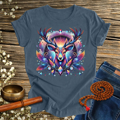 Mystic Deer Spirit Animal - Unisex Organic Cotton T-Shirt