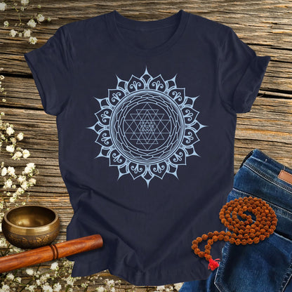 Sri Yantra Mandala – Organisches Unisex T-Shirt