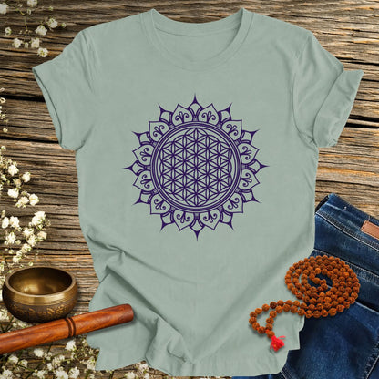 Blume des Lebens Mandala - Bio Unisex T-Shirt