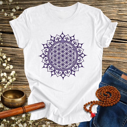Blume des Lebens Mandala - Bio Unisex T-Shirt