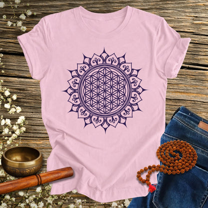 Blume des Lebens Mandala - Bio Unisex T-Shirt
