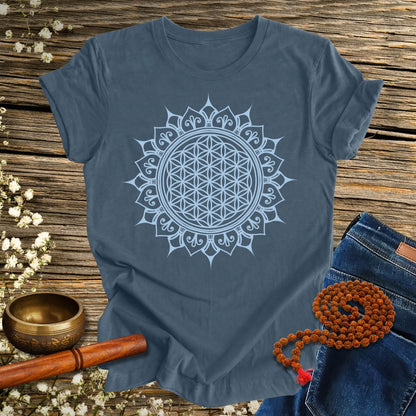 Blume des Lebens Mandala - Bio Unisex T-Shirt